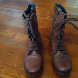 Steven Madden brown combat boot